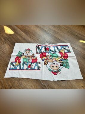 Vintage Christmas fabric patterns assorted